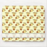 Cute Giraffe Pattern. Cartoon Animals. Mousepad