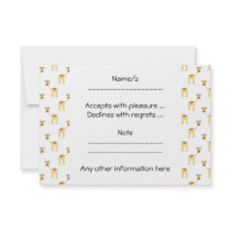 Cute Giraffe Pattern. Personalized Invitations