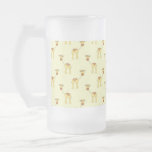 Cute Giraffe Pattern on Yellow. Coffee Mugs