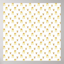 Cute Giraffe Pattern. Posters