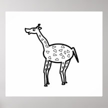 Cute giraffe print
