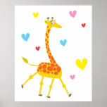 Cute Giraffe Poster