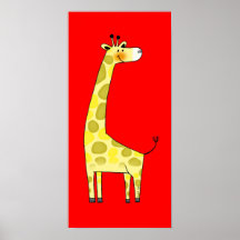Cute giraffe posters