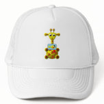 Cute Giraffe with Goldfish hats