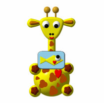 Cute Giraffe with Goldfish