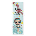 Cute Girl Bookmark Design business cards