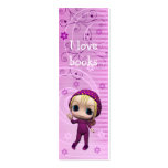 Cute Girl Bookmark Design business cards