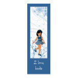 Cute Girl Bookmark Design business cards