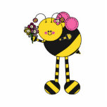 Cute Girl Bumble Bee photo sculptures