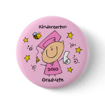 Cute Girl Grad Custom Pinback Button