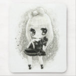 Cute girl in Lady Gaga style mousepads