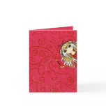 Cute Girl Valentine Greeting Card