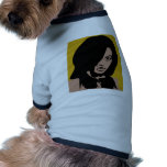 Cute Girl with Black Hair Pet Tee Shirt