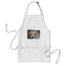 Cute Golden Pup Aprons