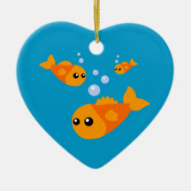 Cute Goldfish Christmas Tree Ornaments