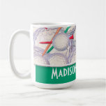 Cute Golf Balls & Tees Pattern Coffee Mug