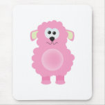 Cute Goofkins baby pink lamb mousepads