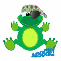 Cute Goofkins pirate froggy Acrylic Cut Out