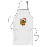 Cute Goofkins Xmas furry monkey santa aprons