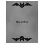 Cute gothic bat Halloween flyers
