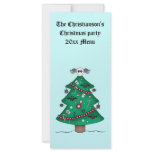 Cute gothic Christmas tree Rack Card Template