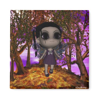 Cute Gothic Fairy Girl Flying 2 Magnets by DarkRealms