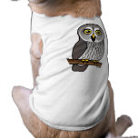 Cute Great Grey Owl Doggie T-shirt