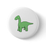 Cute Green Brontosaurus buttons