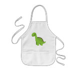 Cute Green Dinosaur aprons