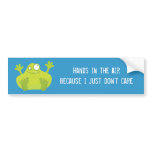 Cute Green Monster Bumper Sticker bumper stickers