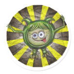 Cute Green Monster stickers