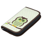 Cute Green Owl Folio Planners