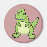 Cute Green T-Rex Fridge Magnets