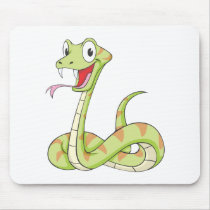 Cute Green Viper Snake Cartoon Shirt