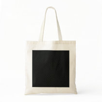 Cute grey autumn trees on black background canvas bags
