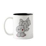 Cute Grey Elephant mugs