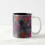 Cute grunge flowers mug