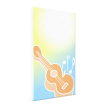 Cute Guitar Canvas Print