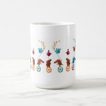 Cute Guy on Monocycle Coffee Mug