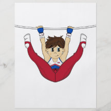 Cute Gymnast on Bar Flyer