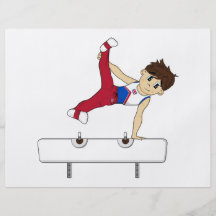 Cute Gymnast on Pommel Horse Flyer