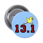 Cute half marathon buttons