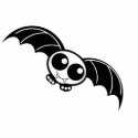 Cute Halloween Cartoon Bat photo sculptures