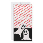 Cute Halloween Cartoon Ghosts photo cards