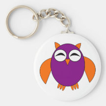 Cute Halloween Owl Keychain