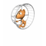 cute hamster running in wheel t-shirts