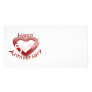 Cute, "Happy 50th Anniversary" Heart design Photo Greeting Card