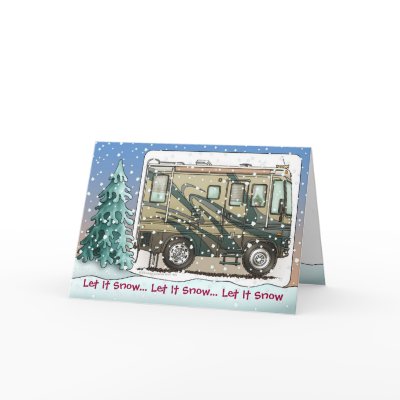 Cute Happy Camper Big RV Coach Motorhome by art1st