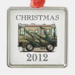 Cute Happy Camper Big RV Coach Motorhome Ornaments