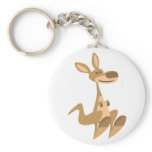 Cute Happy Cartoon Kangaroo  Keychain